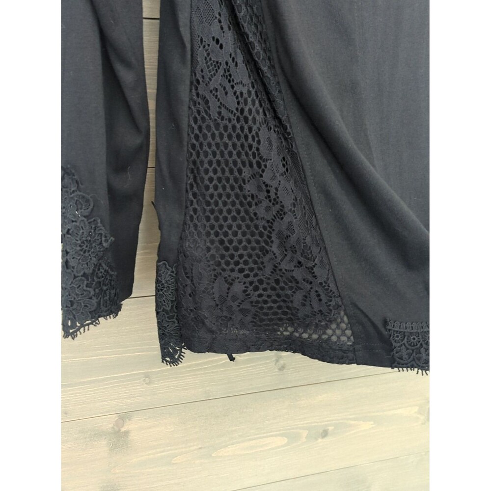 Pretty Angel Woman's Lace Crochet Long Sleeve Top Size L - Picture 6 of 6